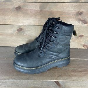 Dr martens iowa Womens size 6 shoes black leather waterproof boots